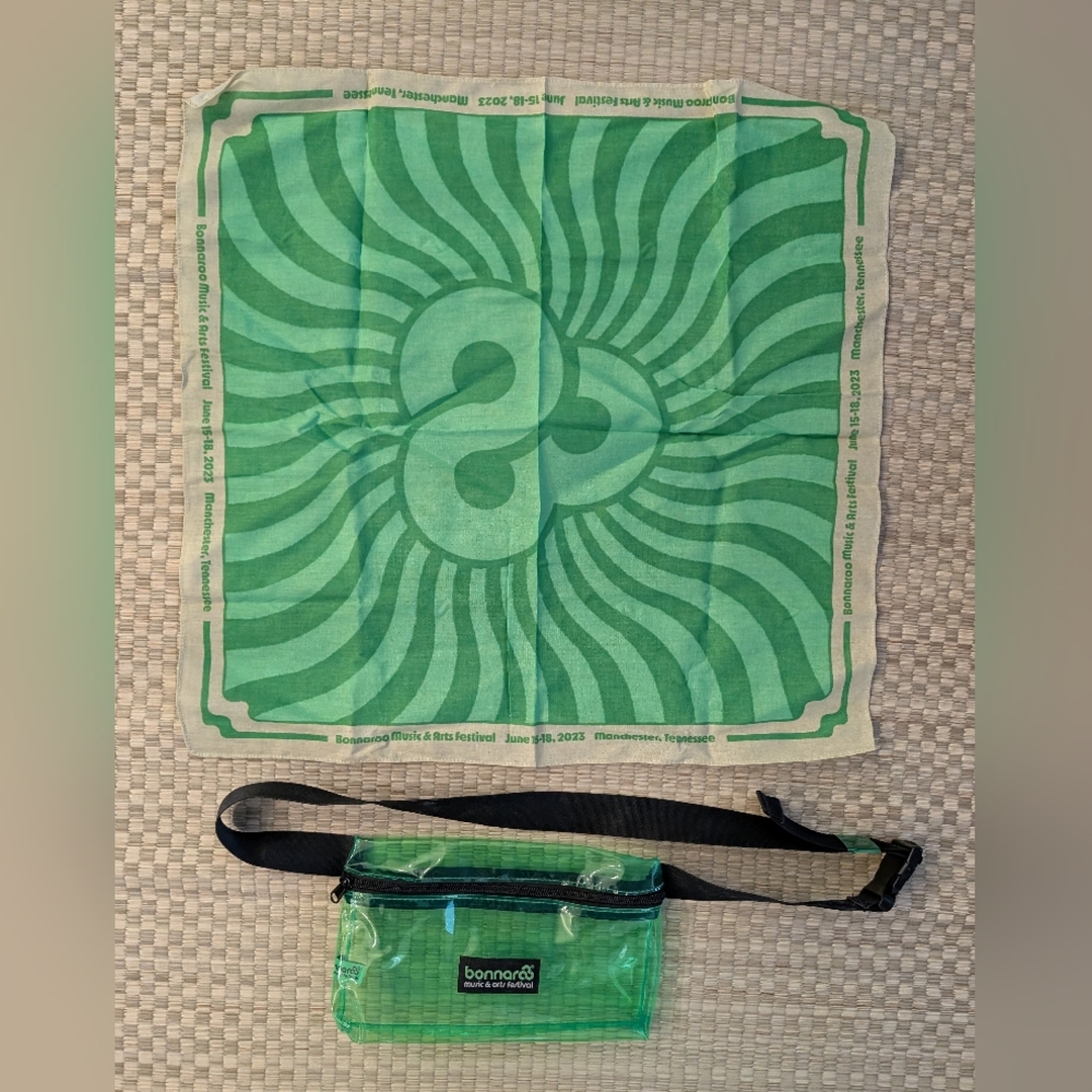 Bonnaroo 2023 Bandana and Clear Shoulder Bag